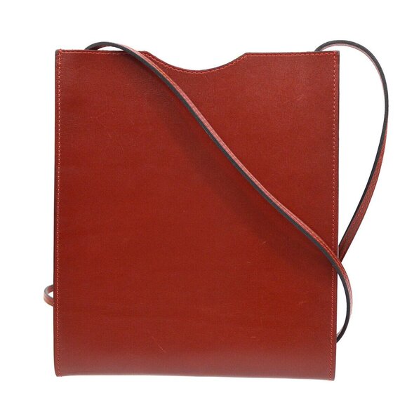 Hermes Bordeaux Box Calf Onimaitou Crossbody Pochette Shoulder Bag - Picture 1 of 15